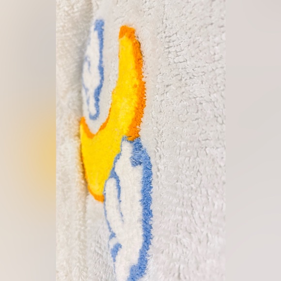 RARE Vintage 90's Canyon Group Moon & Clouds Chenille Bathrobe Women’s Robe - Picture 15 of 17